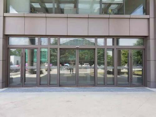 办公大楼铝型材自动门